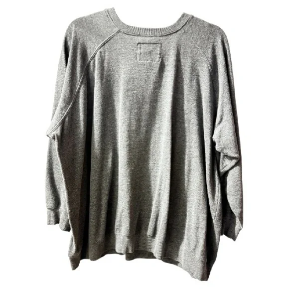 Torrid Gray Sweatshirt with Blue Accent - Picture 2 of 4